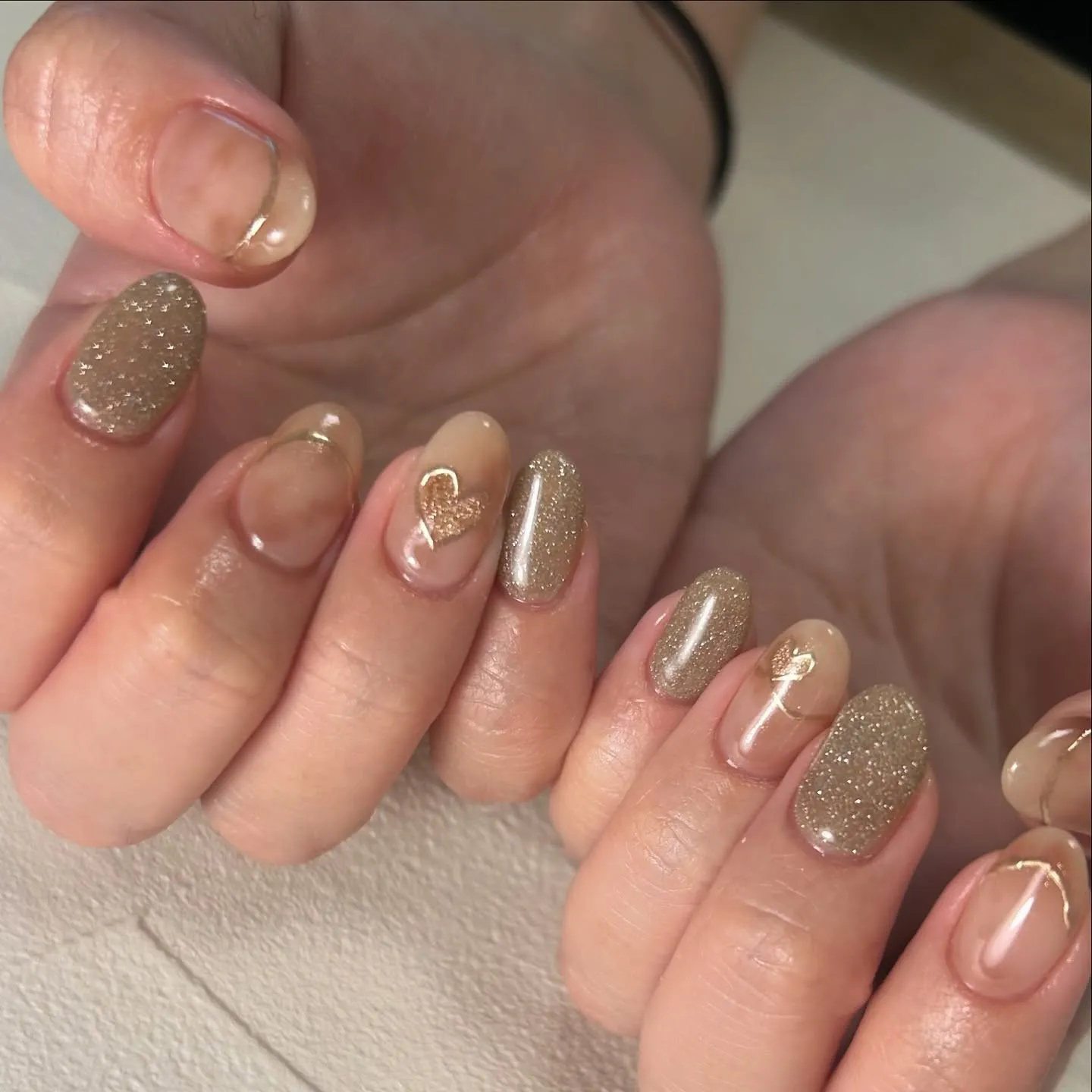 ニュアンス＆ミラーアート🧡