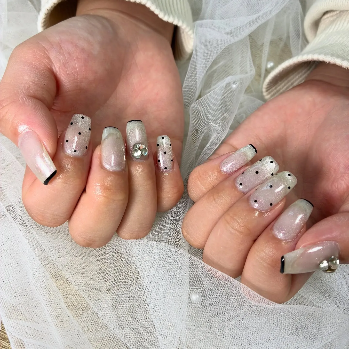 ドット&細フレンチ⚫️