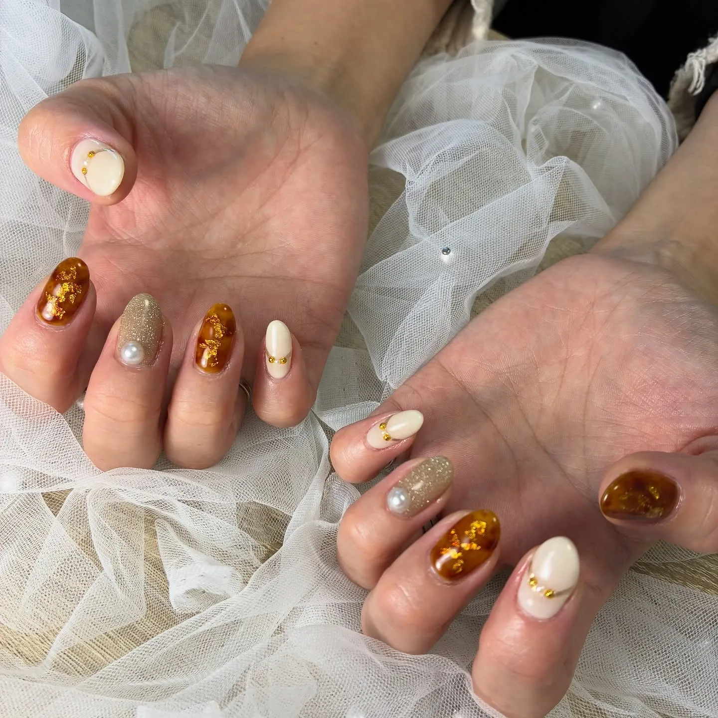 べっ甲✖️パール🤍