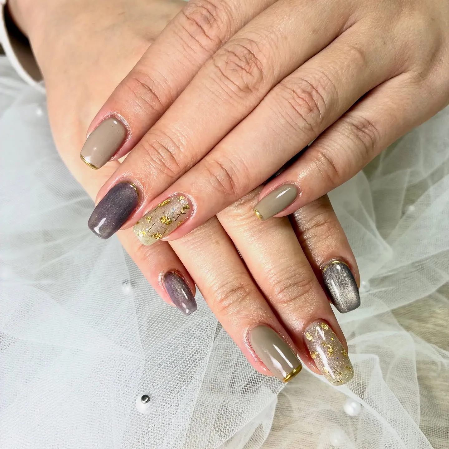 大人カラー✖️箔