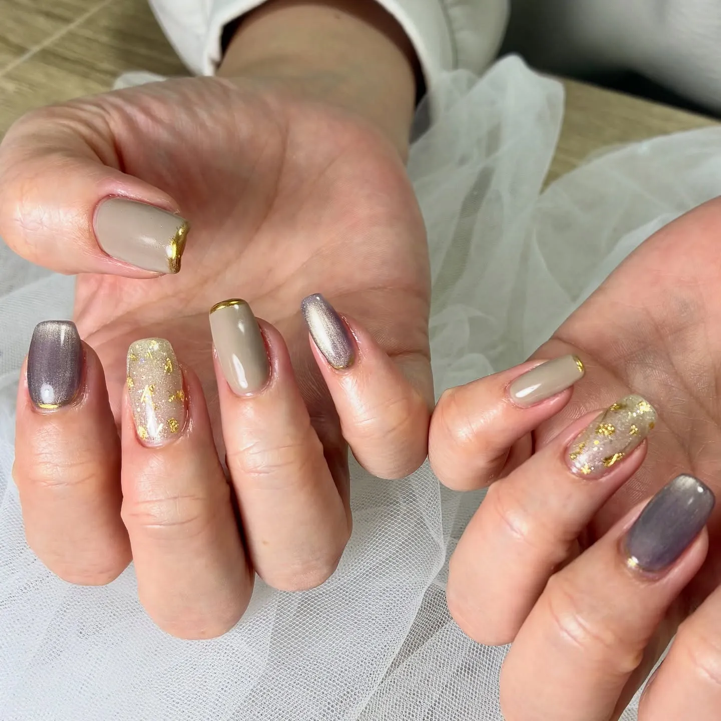 大人カラー✖️箔