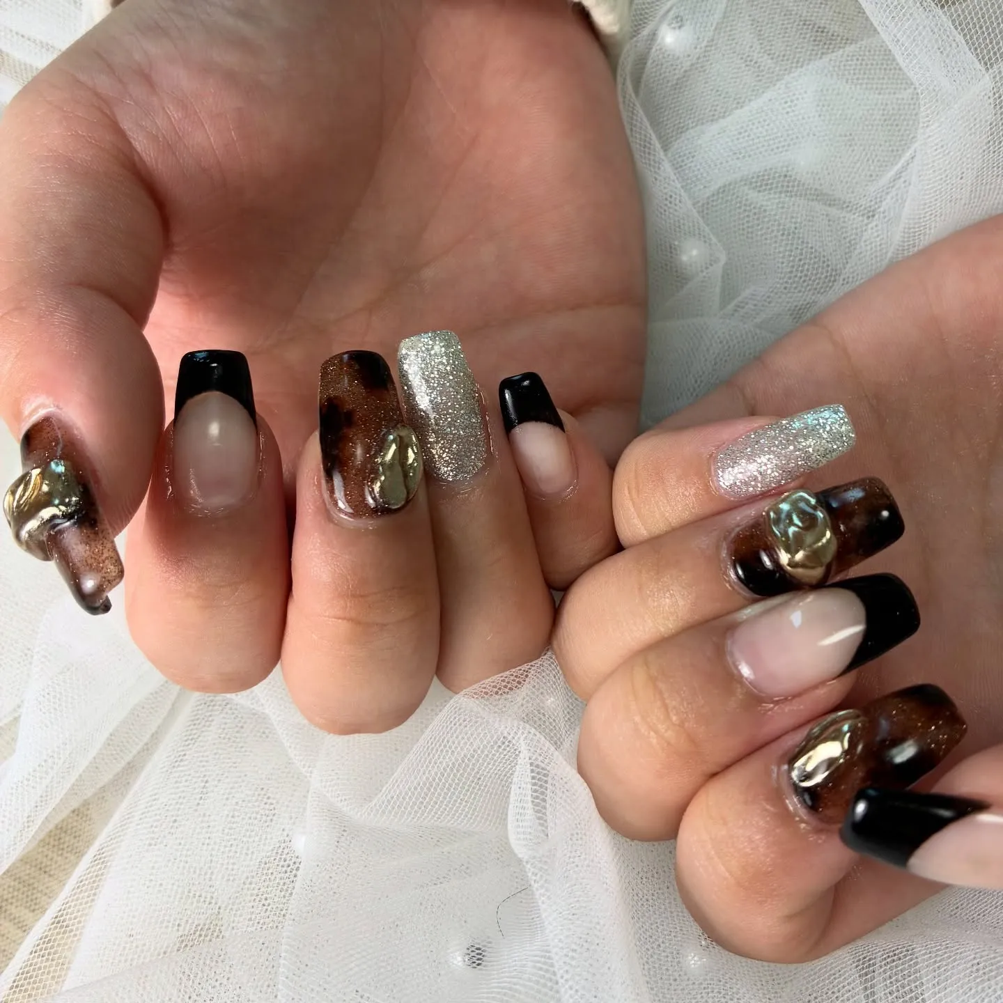 アニマル柄風✖️ブラックフレンチ🐆