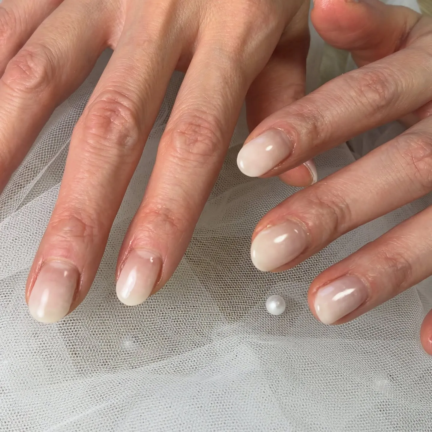 カルピスカラーでグラデ🤍