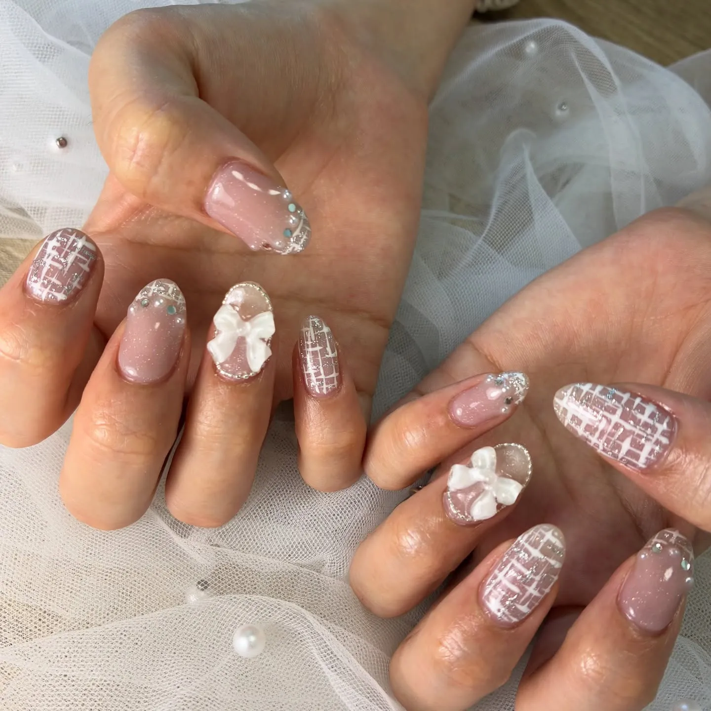 ツイード✖️リボン🎀