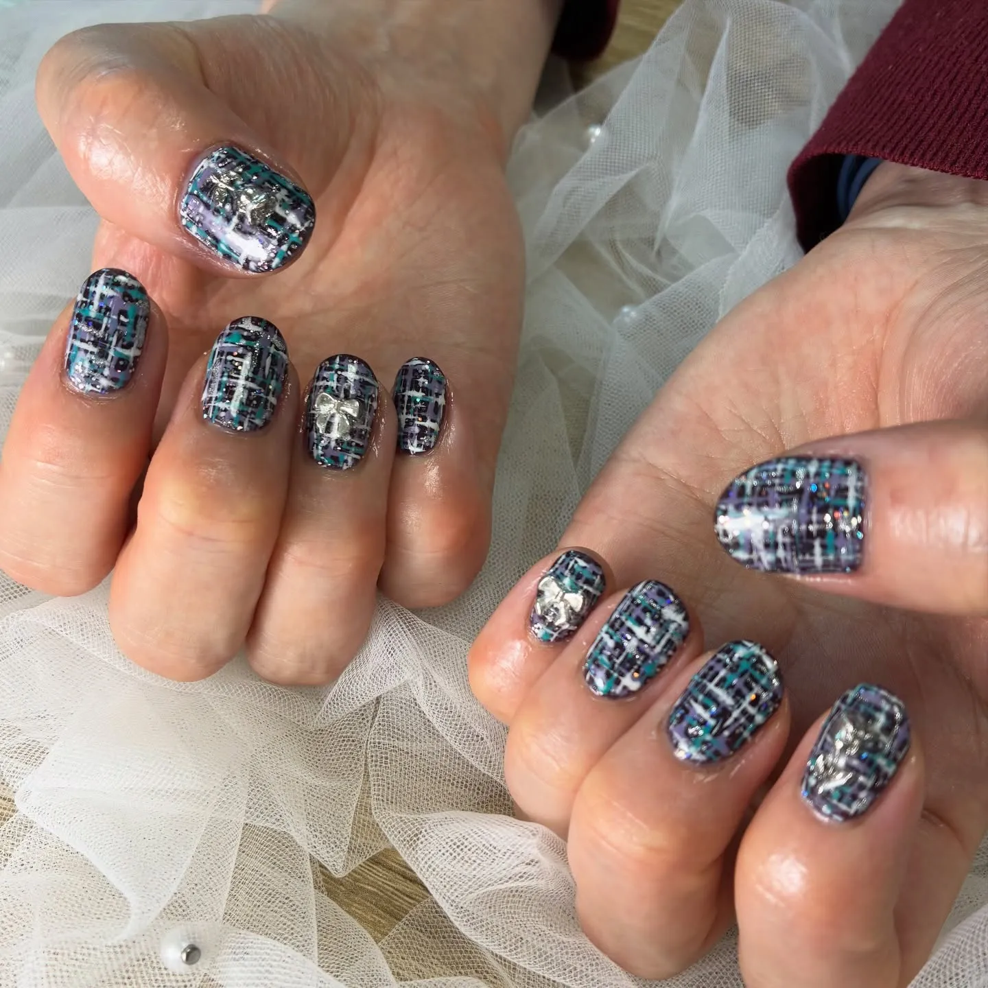 ブラック✖️ツイード🎀🌷