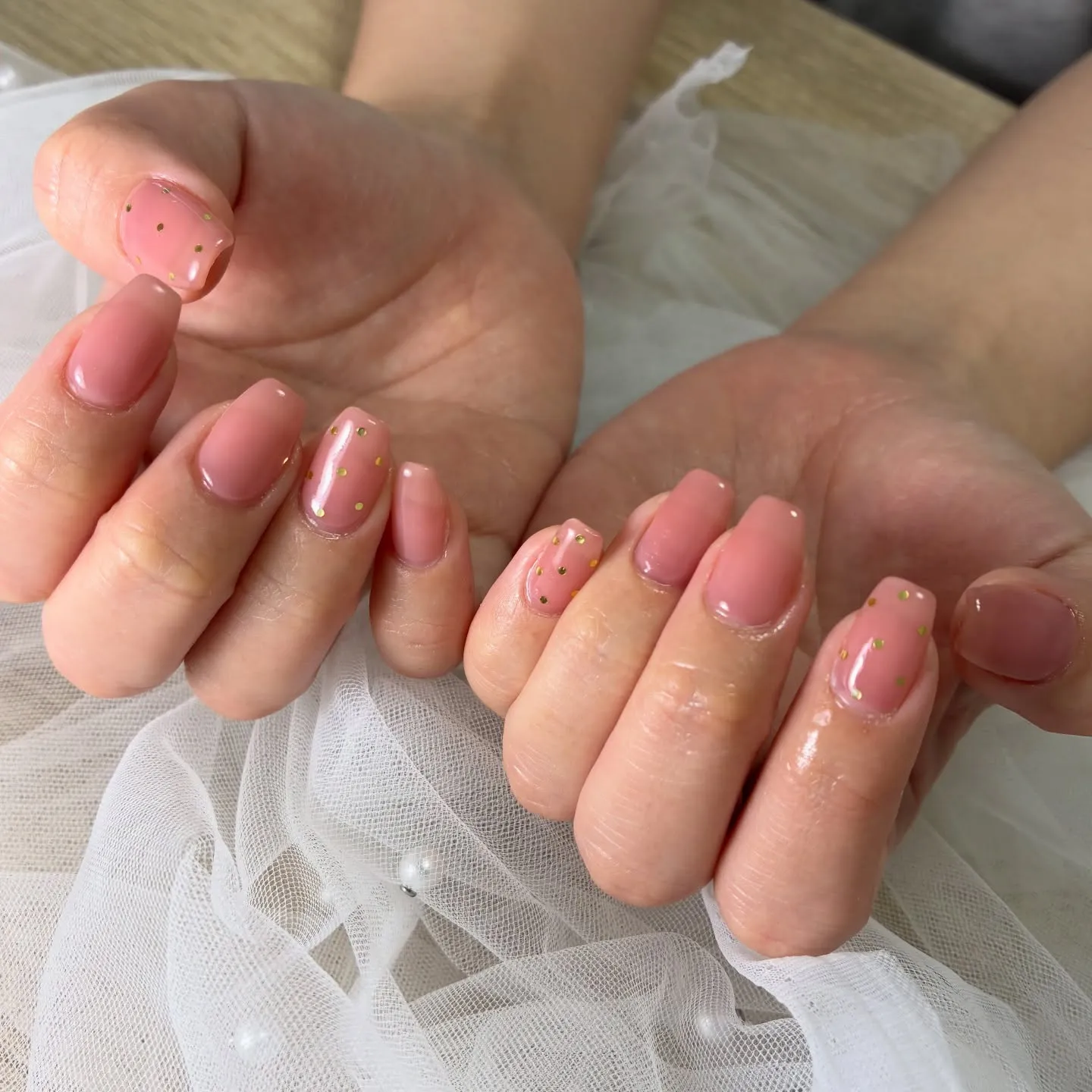 ピンク✖️ドット🌷