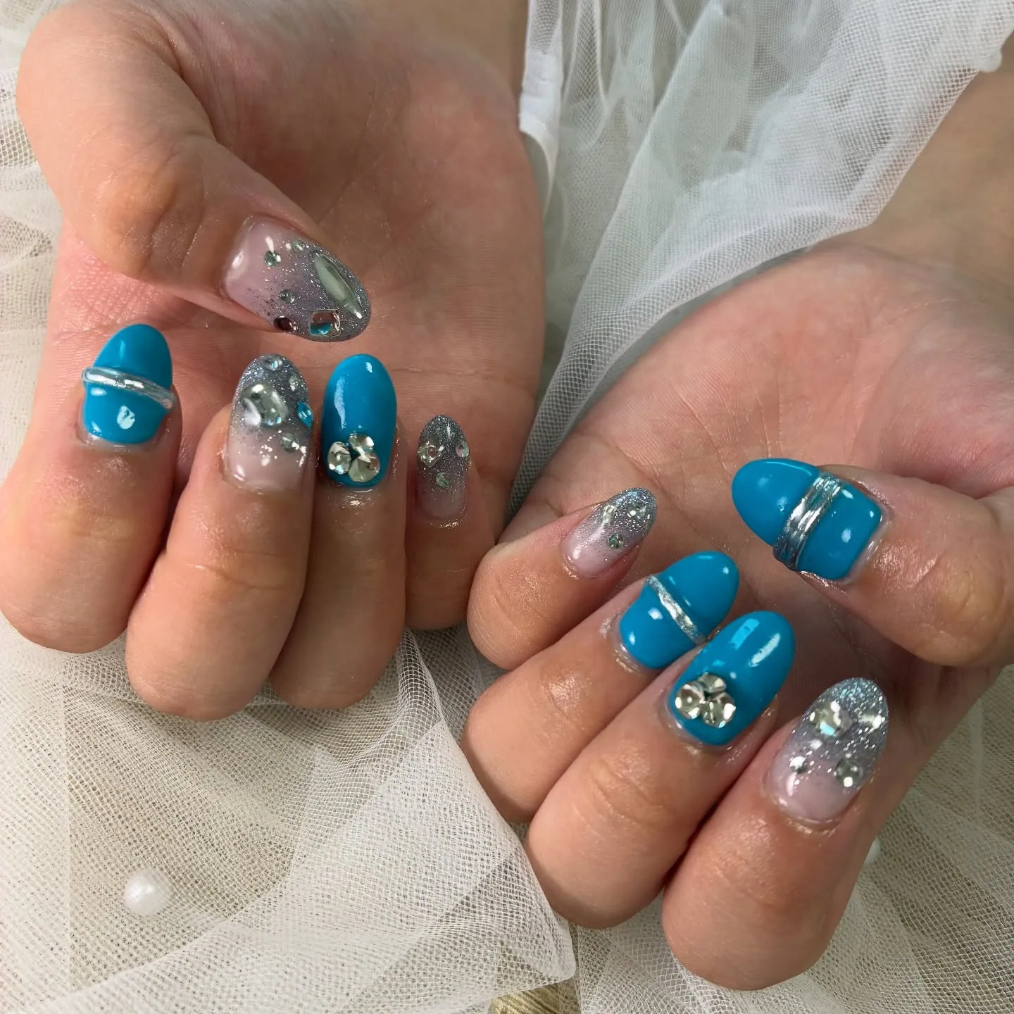 ブルー🩵✖️キラキラ