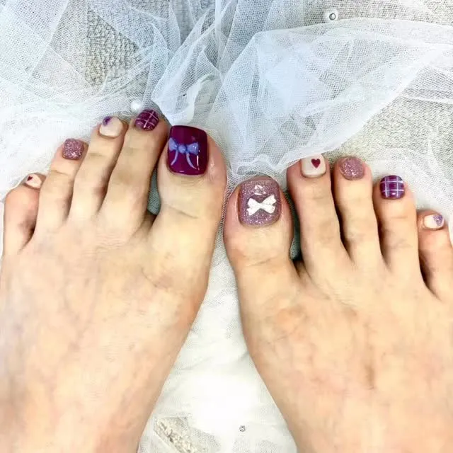 パープル🟣✖️ホワイト🎀
