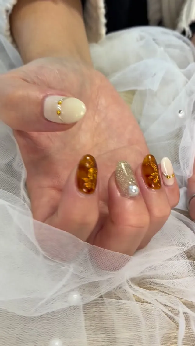 べっ甲✖️パール✨