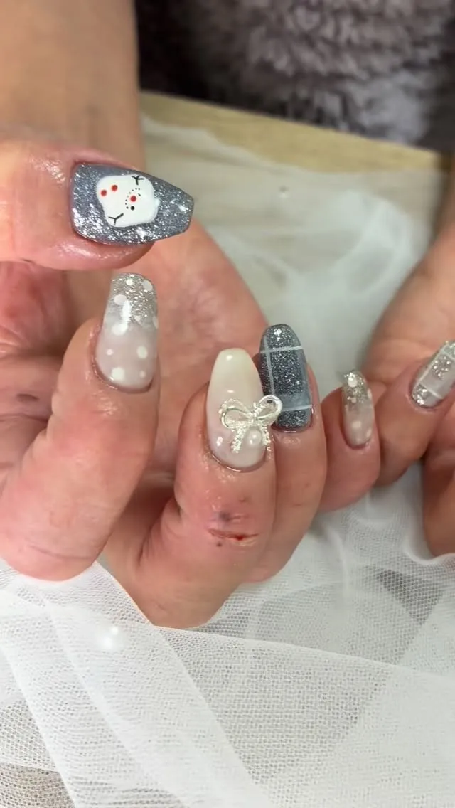 冬ネイル☃️❄️